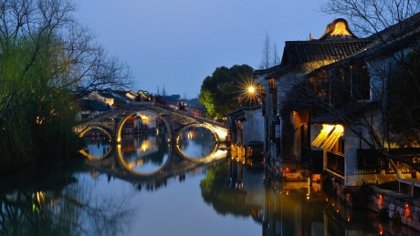 西栅夜景